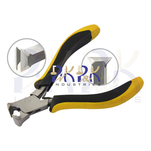 130mm Stainless Steel Double Pointed Smooth Jaws End/Top Cutter Ergonomic Handles Crimping Fishing OEM Black Yellow Circlip - Product Image 1
