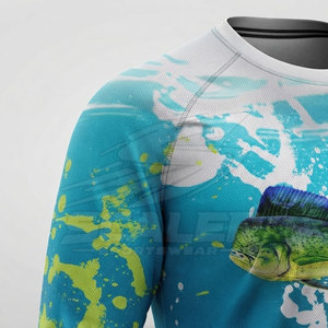 Camisa de Pesca para Hombre, de Secado Rápido, Tejido Transpirable, Manga Larga, Protección UPF 50, Diseño Estampado, Personalizable al por Mayor - Product Image 5