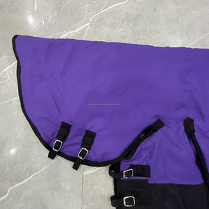 600 Denier Waterproof Breathable Ripstop Polyester Combo Turnout Horse Blanket 200gsm Polyester Fiber Filling Winter High Equine - Product Image 4