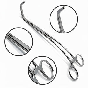 Juego de Pinzas Quirúrgicas Satinsky de PISSCO, Pinzas de Oclusión Tangencial DeBakey Atraumáticas de Acero Inoxidable - Product Image 1