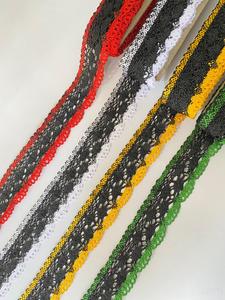 ริบบิ้นลูกไม้โพลีเอสเตอร์คอตตอนราคาโรงงาน  ผ้าลูกไม้โครเชต์สำหรับเสื้อผ้าเด็กและทารก - Product Image 5