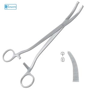 Fórceps de tejido hemostático Wertheim 1x2 dientes 23,5 cm Fórceps de histerectomía Heanay Atraumata de alta calidad 22,5 cm 9 ''recto - Product Image 1