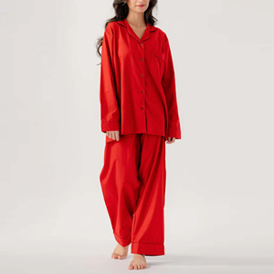 Conjunto de Pijamas de Seda para Mujer, Impresión Digital Personalizada, Seda 100% Pura, Alta Calidad, Secado Rápido, Logotipo Personalizado - Product Image 5
