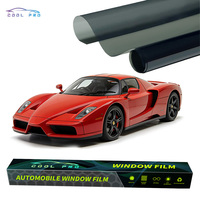 Film solaire automobile PET noir pour pare-brise, 75% VLT, 95% IR, 99% UV, à changement de couleur, anti-UV, isolant et pour la protection de la vie privée