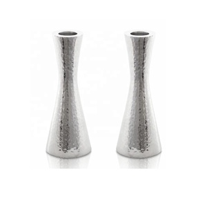 Bougeoir à tige conique de forme moderne fabriqué en aluminium avec miroir polonais Noël festif décoration de la maison artisanat en métal - Product Image 5