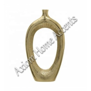 Axiom Home Accents Jarrón de cerámica moderno con diseño sofisticado Esmalte transparente para uso decorativo contemporáneo en el hogar y la Oficina - Product Image 1