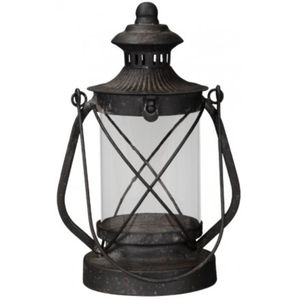 Vintage Style Metal & Glass Hanging Candle <b>Lantern</b> Antique Finish Decorative <b>Tea</b> <b>Light</b> Holder For Home Garden Wedding Decor - Product Image 4