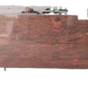 Losas de Granito Rojo Multicolor al Mejor Precio, Pulido, Diseño Moderno para Encimeras de Villas, Gran Resistencia, Losa Grande, India - Product Image 1