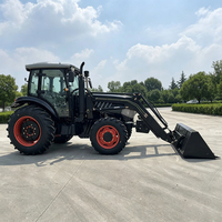 Tracteur agricole de luxe 4x4 avec cabine chauffée et système hydraulique, puissance élevée (200 ch, 180 ch, 150 ch, 120 ch, 100 ch)