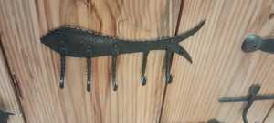 Cast Iron Door Hangers Multiple Shapes Sizes Rustic Decorative Wall <b>Hooks</b> Vintage Metal Heavy Duty Hanger for Home Garden - Product Image 3