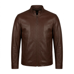 Veste en cuir sur mesure pour homme, coupe ajustée |   Fabricant de vêtements de mode haut de gamme, respirants, élégants et très demandés - Product Image 1