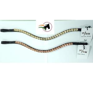 Diadema de cristal Rivoli de 10 mm, accesorios de lujo para cabezada de caballo, diadema ecuestre de cuero personalizada para caballos - Product Image 6