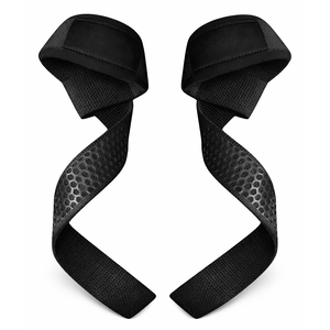 Sangles de musculation professionnelles réglables, antidérapantes, respirantes, en néoprène et coton, haute résistance, unisexe, sans élasticité, pour soulevés de terre - Product Image 3