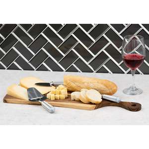 Tabla de Cortar de Cocina de Madera de Acacia Natural, No Tóxica, Fácil de Limpiar, Apta para Lavavajillas - Product Image 5