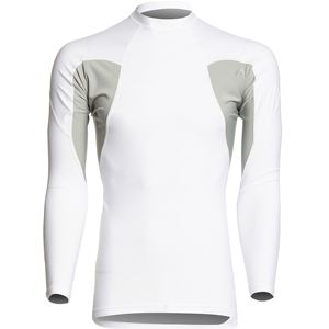 Custom <b>Mens</b> Polyester Elastane Rash Guard With Cooling Fabric Coverstitch Seams And Custom Pattern Long Sleeve <b>Compression</b> <b>Shirt</b> - Product Image 1