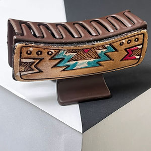 Pinza de Pelo de Cuero Hecha a Mano, Clásica, Simple y Elegante, de Alta Calidad, Nueva, en Oferta, Accesorios para el Cabello Estilo Boho para Mujer, Regalo - Product Image 5