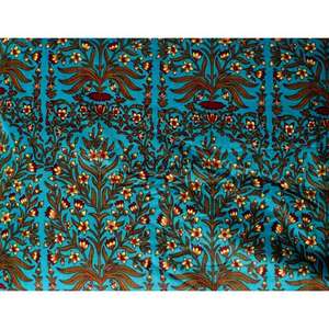 Tela de algodón con estampado floral indio multicolor, hecha a mano, para acolchados, vestidos y camisas. - Product Image 5