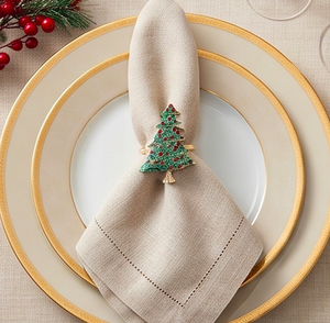 Ronds de serviette festifs pour la décoration de table de Noël, les dîners de fin d'année, les cadeaux et la décoration de repas saisonnière joyeuse - Product Image 5