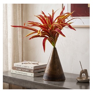 Vantage Iron Brass Antique Flower <b>Vase</b> with <b>Unique</b> Colors American Style Fancy Simple Table Top Hot Sale Home Decor Flower <b>Vase</b> - Product Image 1