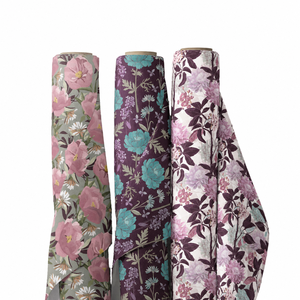 Échantillon Gratuit Tissu Popeline 100% Coton Peigné Biologique Personnalisé Imprimé Numérique Fleurs Robes Chemises Vêtements pour Femmes et Garçons - Product Image 6