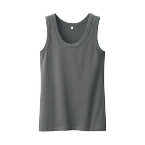 Camiseta sin mangas de algodón para mujer con logo personalizado, 260 g/m² de alto gramaje, camiseta deportiva básica para niñas, camiseta sin mangas de jersey para mujer - Product Image 2