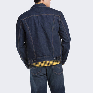 Blousons streetwear en denim de coton biologique respirant pour hommes, design élégant, haute qualité, avec logo personnalisé sur le devant, collection hiver 2026 - Product Image 5