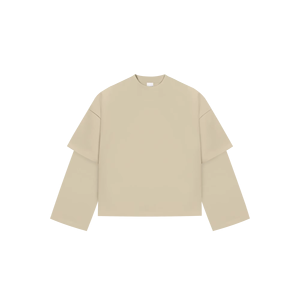 Camisetas de Doble Capa para Hombre, Elegantes y Cómodas, con Mangas de Dos Tonos, Opciones de Impresión de Logotipo Personalizado, Tallas Grandes Disponibles - Product Image 5