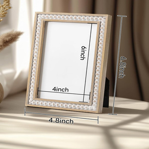 Trắng rửa xoài gỗ tùy chỉnh hình ảnh khung làm bằng tay mộc mạc bằng gỗ khung ảnh trang trí phong cách trang trí nội thất Máy tính để bàn trang trí - Product Image 3