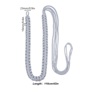 High Quality Custom Made Shoulder Aiguillette <b>Cord</b> Cotton & Polyester for Dress Uniform Accessories For Sale - Product Image 2