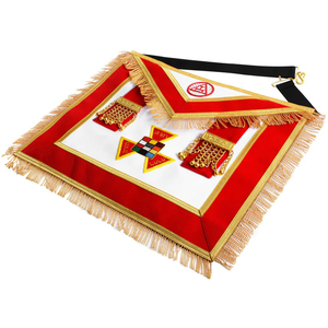 Master Mason Blue Lodge Apron Embroidered 3D Customized Freemason Regalia Ceremonial Accessory with <b>Sew</b>-On Badge - Product Image 2