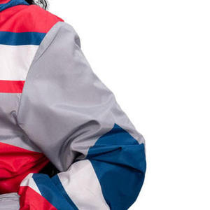 <b>Men's</b> Color Blocking <b>Racer</b> Custom Windbreaker <b>Jacket</b> Windproof Stand Collar Sporty Style Polyester Material Spring Wear - Product Image 6