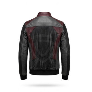 Rugged Men <b>Leather</b> <b>Jacket</b> Offering Modern Biker Inspiration Comfortable Fit And <b>Long</b> Lasting Everyday Performance - Product Image 2
