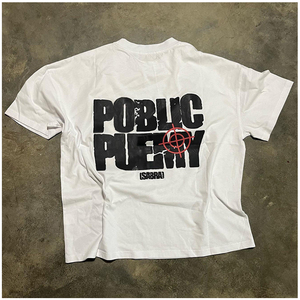 Camiseta Corta Oversize de Algodón Grueso de 250 GSM con Hombros Caídos, Estilo Hip Hop, con Gráficos Personalizados para Hombre, OEM - Product Image 3