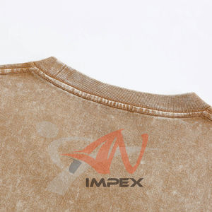 T-shirt vierge personnalisé avec logo imprimé DTG, 100% coton, effet délavé, pour homme, style vintage, unisexe, coupe oversize - Product Image 6