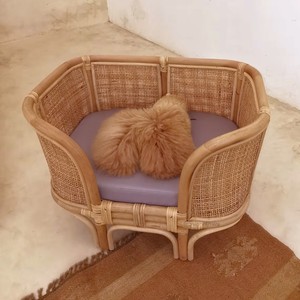 Pet House and Pets Accessories Indoor Dog Furniture Sleeping Rattan <b>Beds</b> for Dogs Houses With Comfy <b>Cushions</b> - Product Image 6
