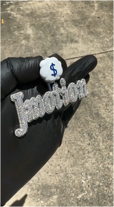 Colgante de Letra Personalizado de Moissanita Estilo Hiphop, Cadena de Moda con Incrustaciones, Joyería de Plata 925 con Nombre para Hombre, Envío Gratis - Product Image 5