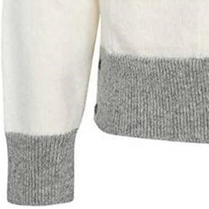 Suéter Unisex de Alta Calidad con Cuello en V, Tejido de Lana/Acrílico, Diseño a Rayas, Estilo Casual para Otoño/Invierno, Cárdigan con Botones para Mujer - Product Image 5