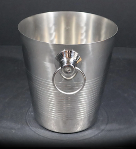 Cubeta Enfriadora de Vino y Cerveza de Acero Inoxidable de la Mejor Calidad, Plateada, Brillante, con Textura Martillada, de Gran Tamaño - Product Image 4