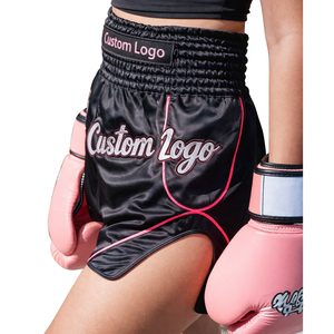 Pantalones Cortos de Muay Thai Personalizados, Premium, 100% Poliéster Satinado, Ajuste Atlético, Ligeros, Transpirables, con Logotipo OEM, para Entrenamiento de Boxeo - Product Image 5