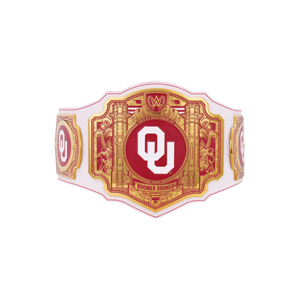 Oklahoma Sooners Championship Belt Customizable Wrestling Belt High Quality Collectible Sports Title Belt for Fans - Product Image 1