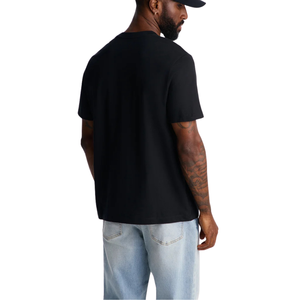 Mens <b>Plain</b> <b>Black</b> Cotton <b>T</b> <b>Shirt</b> Regular Fit Short Sleeve Casual Crew Neck Soft Comfortable Everyday Streetwear Summer 220g Front - Product Image 2