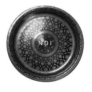 Assiette de service en métal pour la décoration de traiteur, mariage, anniversaire et fiançailles, équipement de traiteur, assiette de service - Product Image 5