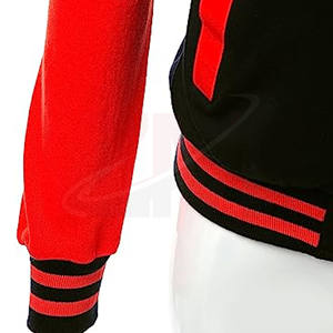 Chaquetas de Algodón de Color Sólido Rojo y Negro para Mujer, Primavera y Otoño 2026, Manga Larga, Productos de Tendencia 2026 - Product Image 4