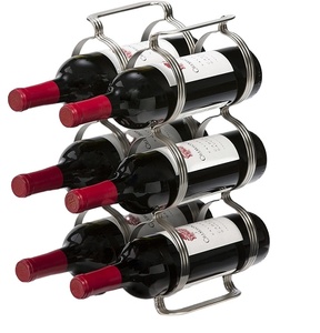 Soporte de acero para botellas de vino, artículo decorativo para el hogar y BAR - Product Image 1