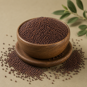 Graines de moutarde brune biologiques |   Poudre de Raisin Naturelle Sans Pesticides pour Huile de Cuisson, Épice Masala, Qualité Export Premium, Approvisionnement en Vrac - Product Image 1