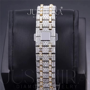 Hot Sale Wholesale Moissanite Diamond <b>Watch</b> Hip Hop Style Waterproof Quartz <b>Watch</b> <b>for</b> Luxury Design Available At Best Price - Product Image 3