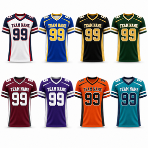 Maillot de football américain personnalisé pour équipe, uniforme de match pour enfants avec nom, logo et numéro du joueur - Product Image 2