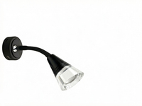 Lampe de lecture RV NRY 12V DC à intensité variable, flexible, col de cygne, LED, lampe de chevet avec charge rapide USB A+C pour camping-car, caravane, bateau, marine