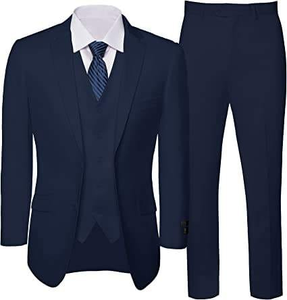 Nouveau costume d'affaires pour homme, couleur personnalisée, respirant, plissé devant, pour mariage, tissu peigné - Product Image 2