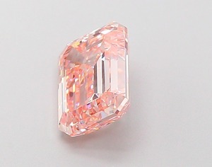 Diamant rose intense fantaisie taille émeraude de 1,66 carat, CVD, clarté VS1, polissage excellent, pierre cultivée en laboratoire, pour bijoux sur mesure - Product Image 2